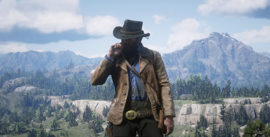 荒野大镖客:救赎2-使用N键抽烟-奇游Mod大师