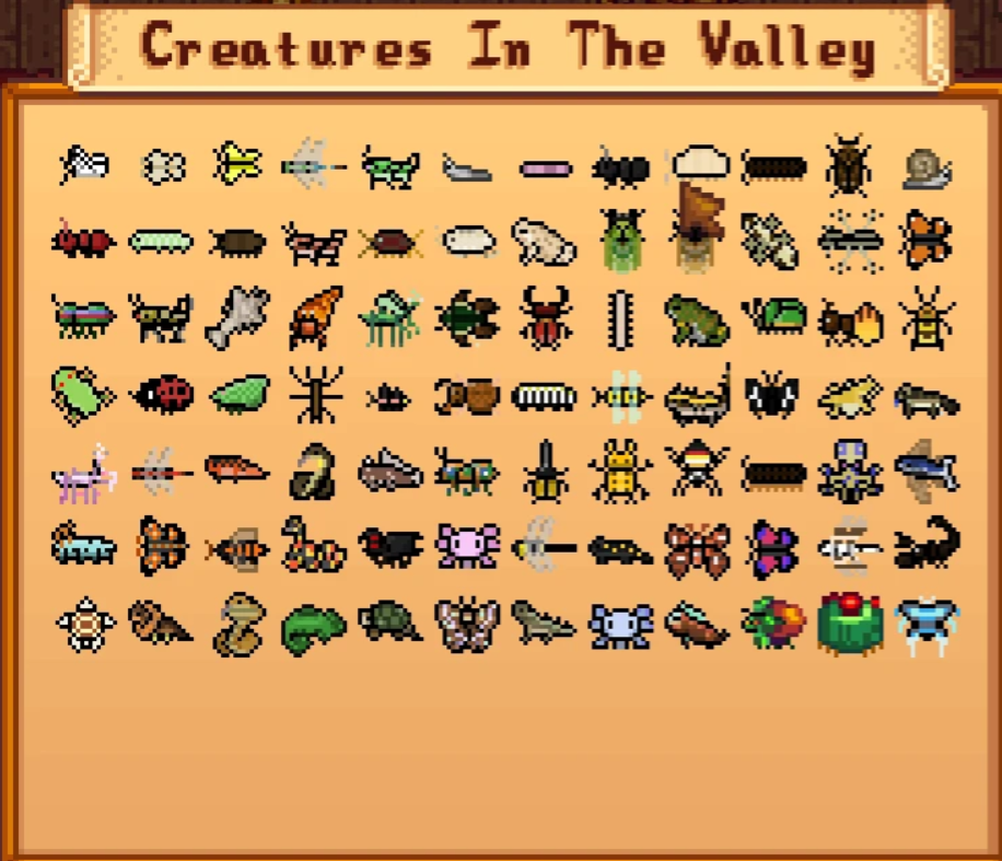 星露谷物语-可捕捉的生物-奇游Mod大师